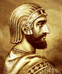 Cyrus the Great rocking a very handsome battle helmet